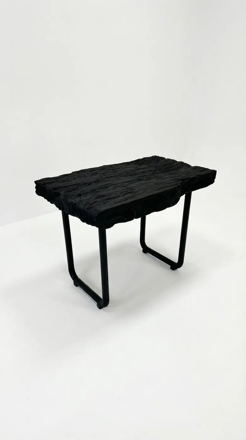 Black side table